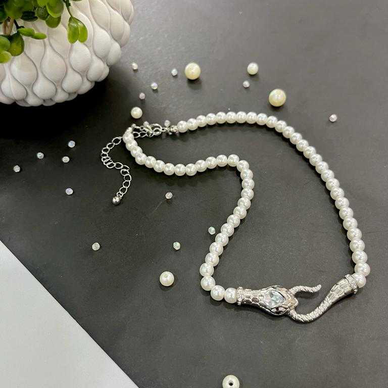 Pearl Snake Necklace